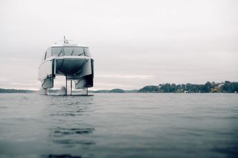Swedish company Candella's electric flying ferry.