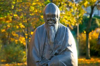Statue of Lao Tzu, an ancient philosopher.