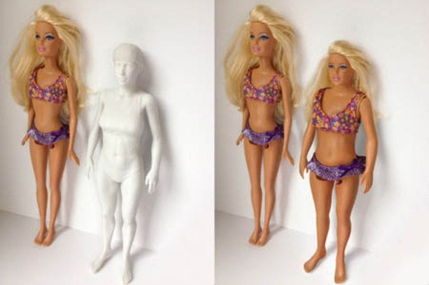 barbie with real proportions