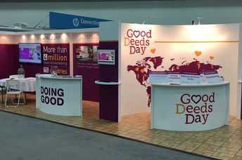 The Good Deeds Day booth at the 2016 Points of Light conference