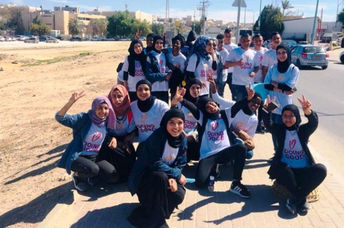 At-risk Bedouin kids from A New Dawn taking part in Good Deeds Day