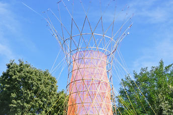 Assembling a Warka Water tower in Ethiopia