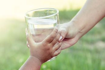 glass of refreshing water.