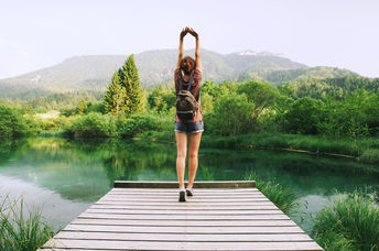 woman in nature