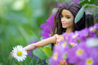 Barbie in a natural environment