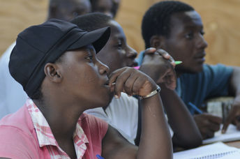 Students in Haiti.