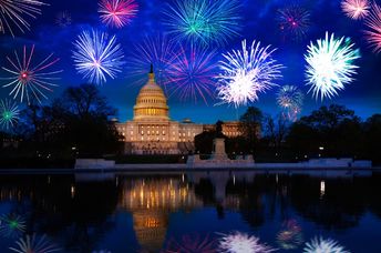 Fireworks in the nation's capital on Independence Day.