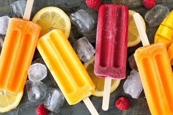 Refreshing and hydrating popsicles.
