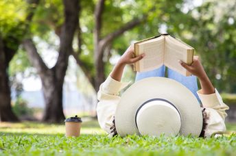 You can enjoy reading a book anywhere.