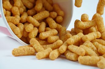 Bamba peanut puffs are a popular Israeli snack food.