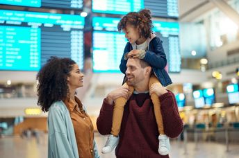 Family at the airport.