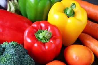 Brightly colored vegetables contain phytonutrients.