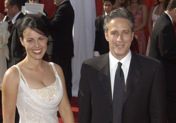 Jon and Tracey Stewart at the Emmys in 2013