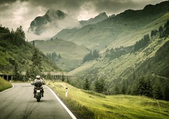 man on motorcycle