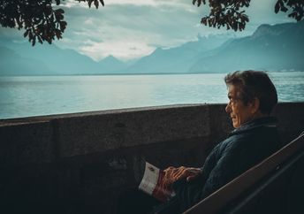 A man reading