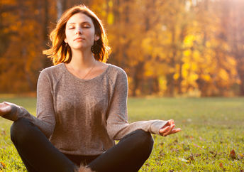 Young woman meditating