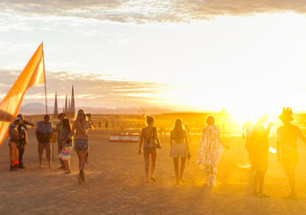 Burning Man focuses on self expression, experimentation, community, art, and self love. (Shutterstock)