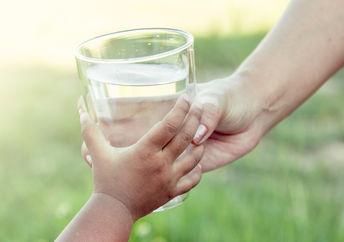 glass of refreshing water.