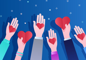 Giving from the heart (Shutterstock)