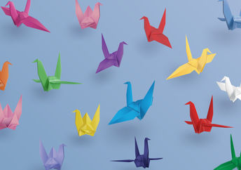 Paper cranes.