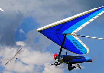 Living on the edge by hang gliding.