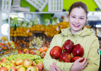 Healthy food in a quick shop store.