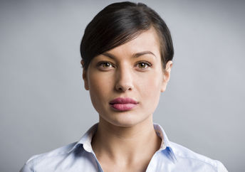 Portrait of a young woman.