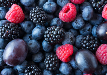 Blueberries in a bowl.