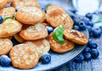 Blueberry muffins for breakfast.