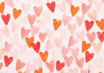 Background of hearts.