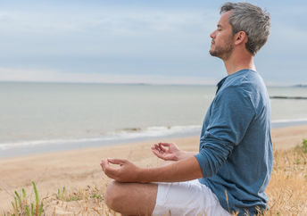 Meditation by the beach.