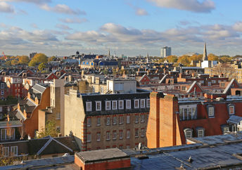 A view from rooftop in London.