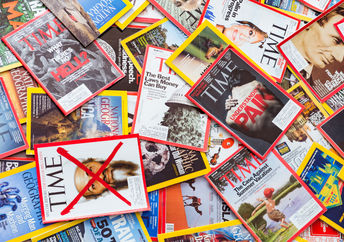 A variety of magazines.