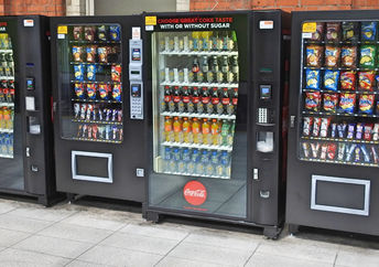 Coca Cola machines.