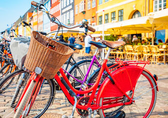 Colorful bikes.