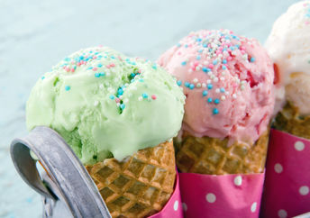 Ice cream cones.