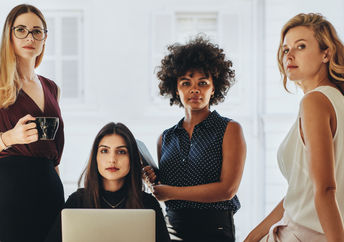 A group of business women.