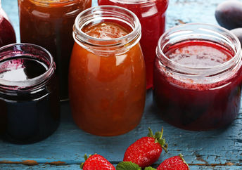 Jars of jam.