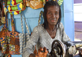 A small shop in Ghana.