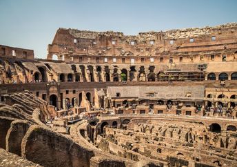 Ancient Coliseum in Rome.