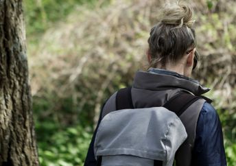 Rucking on a trail.