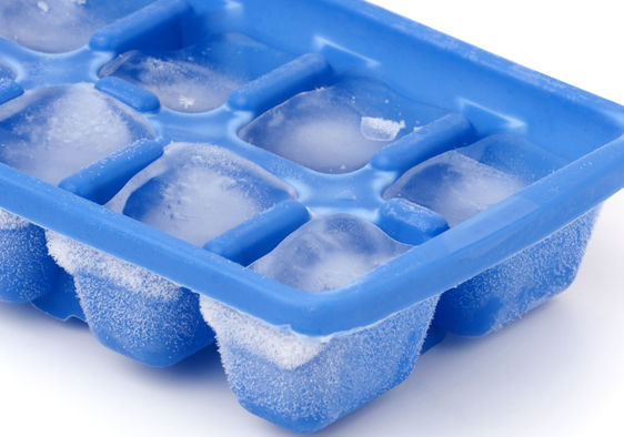 11 Blue Grids Ice Cube Tray with Lid, Ice Trays Ice Maker for