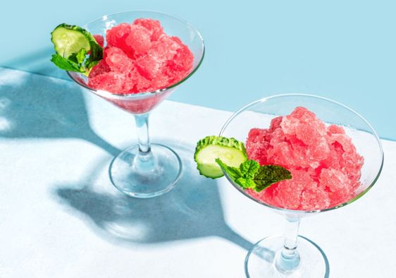 Watermelon ice is hydrating and full of health benefits.