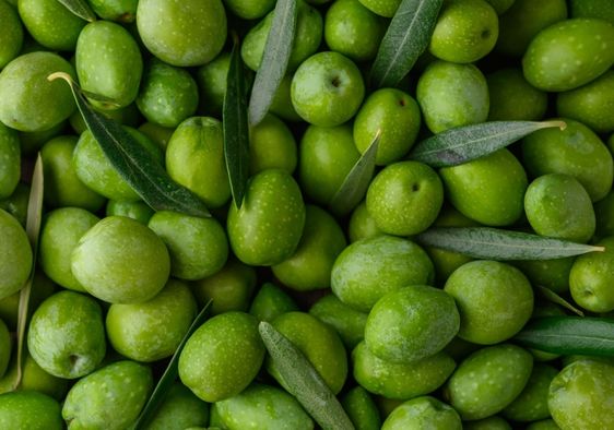 Unprocessed olives.