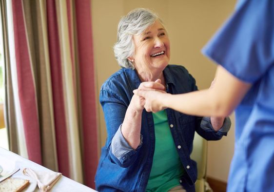 Helping a stroke patient regain lost movement.