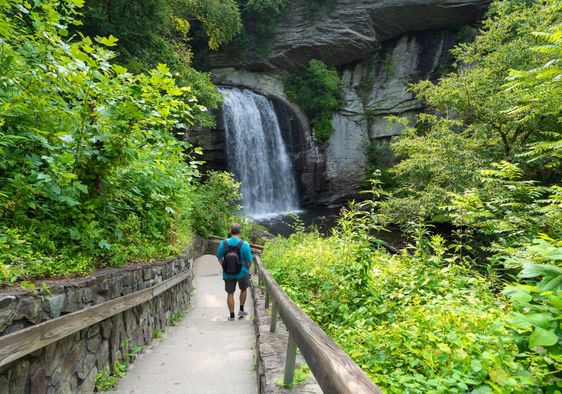 Hiking the Appalachian Trail before Hurricane Helene.