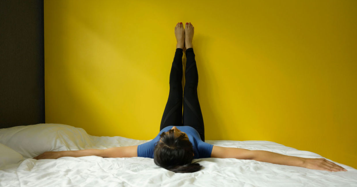 Yoga Pose: Viparita Karani (Legs Up the Wall)