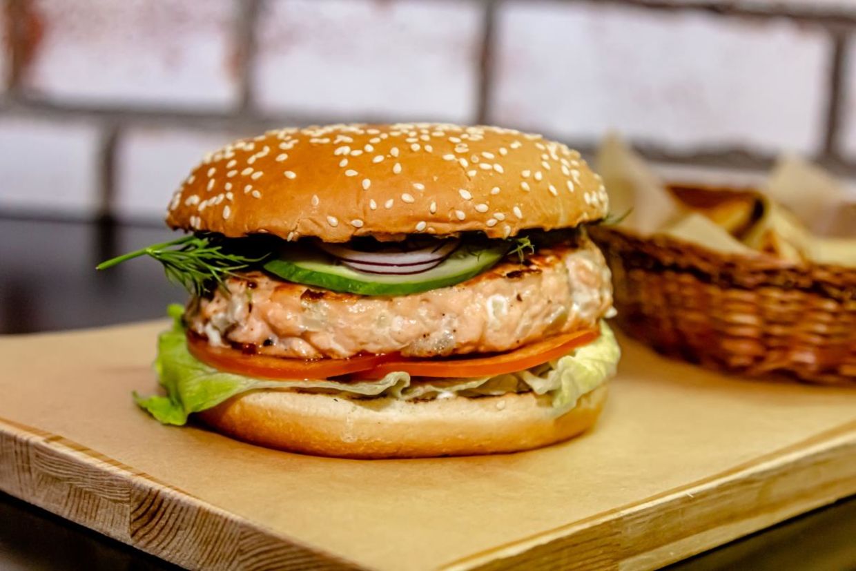 Eat a salmon burger instead of beef,