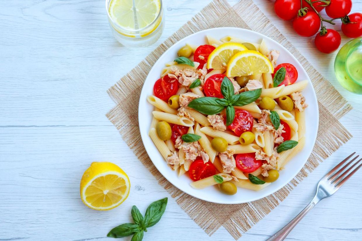 Tuna pasta salad is full of wellness.