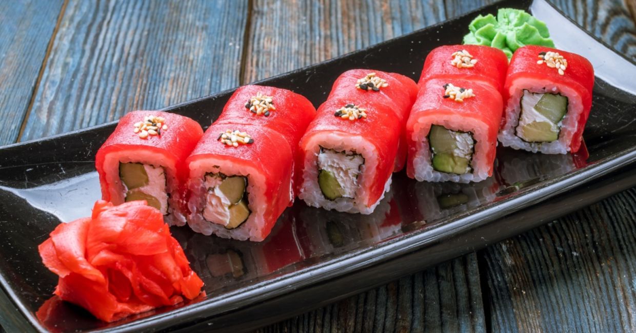 Tuna sushi.